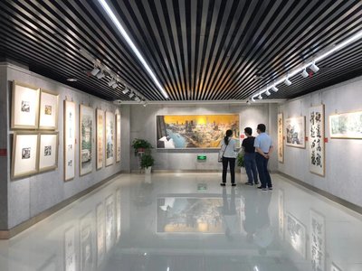 展示五年来新成就 江北新区美术书法作品开展